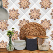 Keramik-Fliesen mit medallienbraun, goldgelb und o Fliese