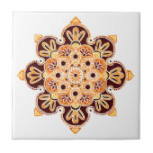 Keramik-Fliesen mit medallienbraun, goldgelb und o Fliese (Vorderseite)