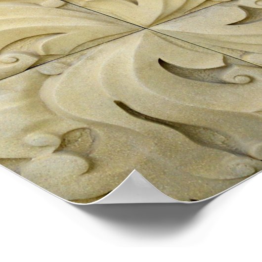 Keramik Fliesen Muster Textur Stucco Poster (Ecke)