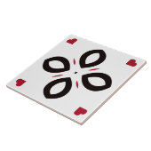 Keramik-Fliesen-rotes und schwarzes Muster auf Fliese (Seite)