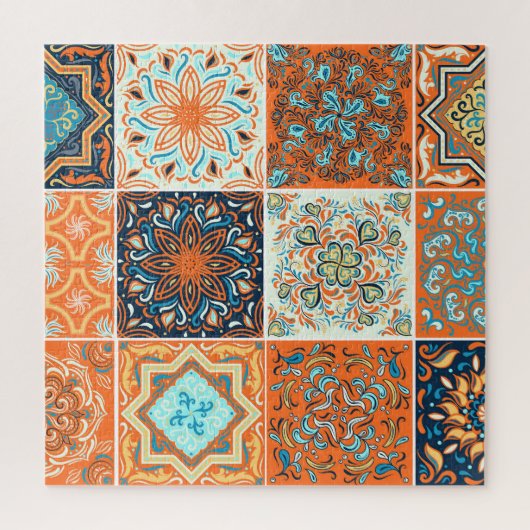 Keramik Fliesen Schmuck: abstrakte Muster. Puzzle (Vertikal)