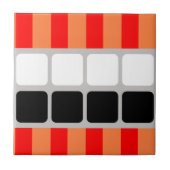 Keramik Fliesenfarben Fliese (Vorderseite)