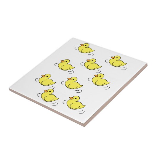 Keramik Fliesenfarben Gelbe Enten Fliese (Seite)