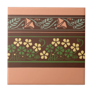 Keramik Floral Fliese