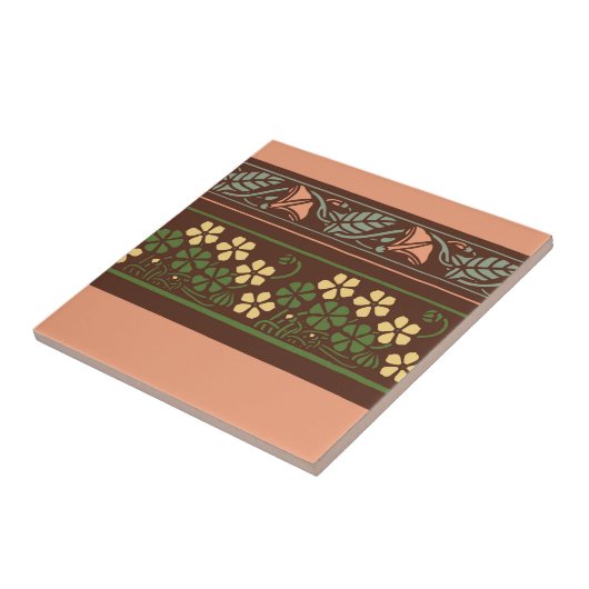 Keramik Floral Fliese (Seite)