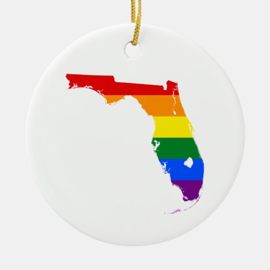 Keramik Florida LGBTQ Ornament (Vorne)
