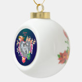 Keramik "Foto des Weihnachtsmanns" Kugel-Ornament (Rechts)