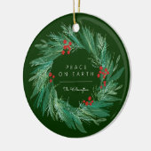 Keramik Friedliche Kranz Ornament (Links)