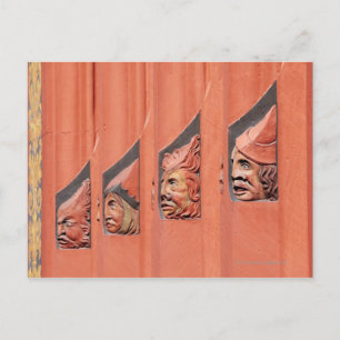 Keramik führt entlang des 16. Jahrhunderts in Base Postkarte