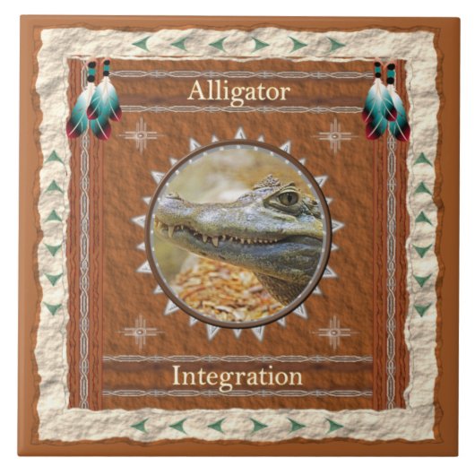 Keramik für Alligator-Integration Fliese (Vorderseite)