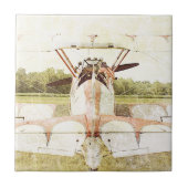 Keramik für antikes Flugzeug Fliese (Vorderseite)