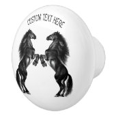 Keramik für aufrechte Pferde - Benutzerdefinierter Keramikknauf (Rechts)