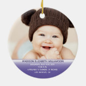 Keramik für das 1. Weihnachtsfest des Babys Keramik Ornament (Hinten)