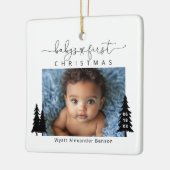 Keramik für das 1. Weihnachtsfest des Babys Keramikornament (Links)