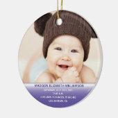 Keramik für das 1. Weihnachtsfest des Babys Ornament (Links)