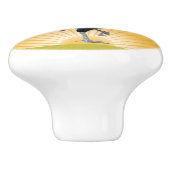 Keramik für die farbenfrohe Struktur von Rasterdes Keramikknauf (Seitenansicht)