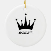 Keramik für die schwarze Kronenkönigin Ornament (Hinten)