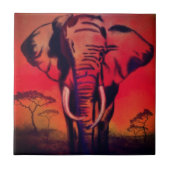 Keramik für Elephant Leader - Malerei Fliese (Vorderseite)