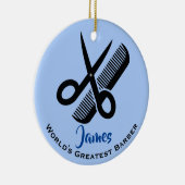 Keramik für Friseur-Haarschnitt Ornament (Rechts)