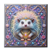 Keramik für gekrönten Igel Fliese (Vorderseite)