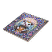 Keramik für gekrönten Igel Fliese (Seite)