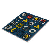 Keramik für geometrische Symbole Fliese (Seite)