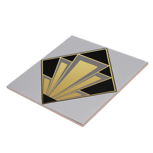 Keramik für Gold, Schwarz und Grau Fliese (Seite)