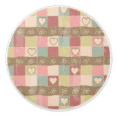 Keramik für Herz und Streifen Keramikknauf (Vorderseite)