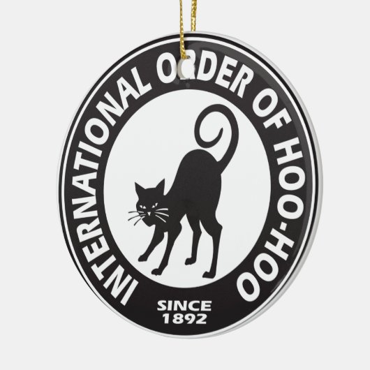 Keramik für Hoo-Hoo-Logos Keramik Ornament (Links)