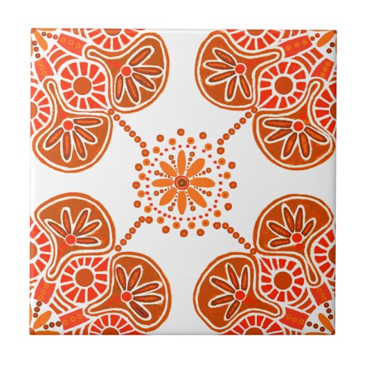 Keramik für Küche oder Bad, rotes Design Fliese (Vorderseite)