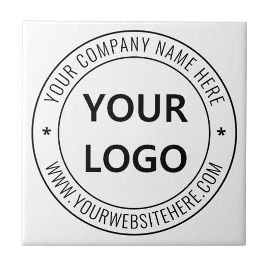 Keramik für kundenspezifische Firmenlogos und Text Fliese (Vorderseite)