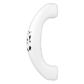 Keramik für Landkühe Schrankknauf (Seitenansicht)