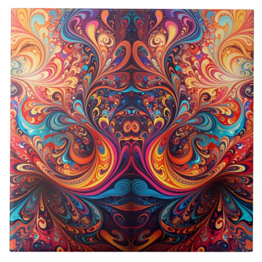 Keramik für lebendiges Abstract Design Fliese (Vorderseite)