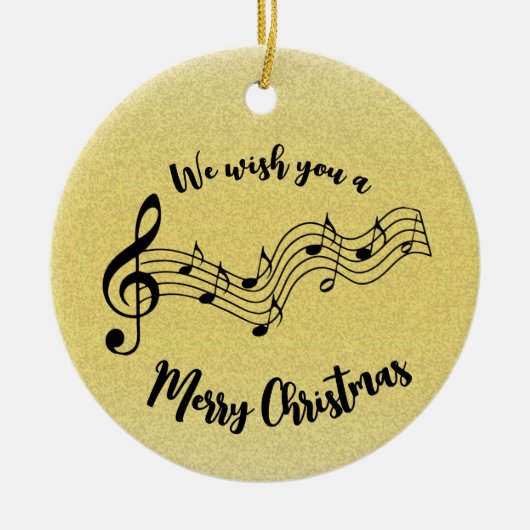 Keramik für Musical Notes Design Keramik Ornament (Vorne)