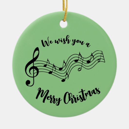 Keramik für Musical Notes Design Ornament (Vorne)