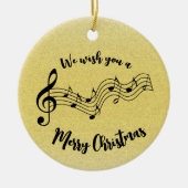 Keramik für Musical Notes Design Ornament (Vorne)