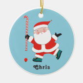 Keramik für personalisierte Hockey-Keeper Ornament (Vorne)