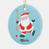 Keramik für personalisierte Hockey-Keeper Ornament (Links)