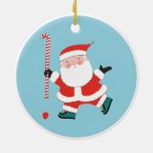 Keramik für personalisierte Hockey-Keeper Ornament (Hinten)