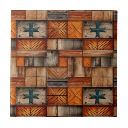 Keramik für Retro-Western Fliese (Vorderseite)