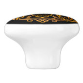 Keramik für Schwarz- und Goldbienen Keramikknauf (Seitenansicht)
