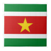 Keramik für Suriname-Flag Fliese (Vorderseite)