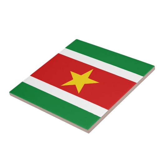 Keramik für Suriname-Flag Fliese (Seite)