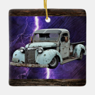 Keramik für Vintage LKW Keramikornament