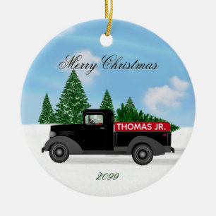 Keramik für Vintage LKW Ornament