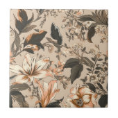 Keramik für Vintages Blumenmuster Fliese (Vorderseite)