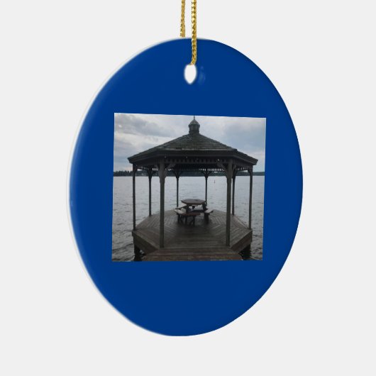 Keramik "GAZEBO AM SEE" Ornament (Rechts)