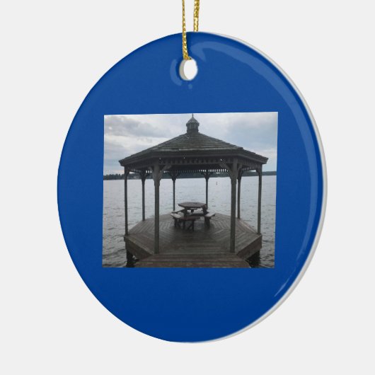 Keramik "GAZEBO AM SEE" Ornament (Links)