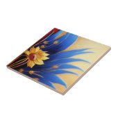 Keramik Gelb und Blau Fliese (Seite)