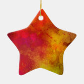 Keramik Gelb und Rosa Ornament (Vorne)